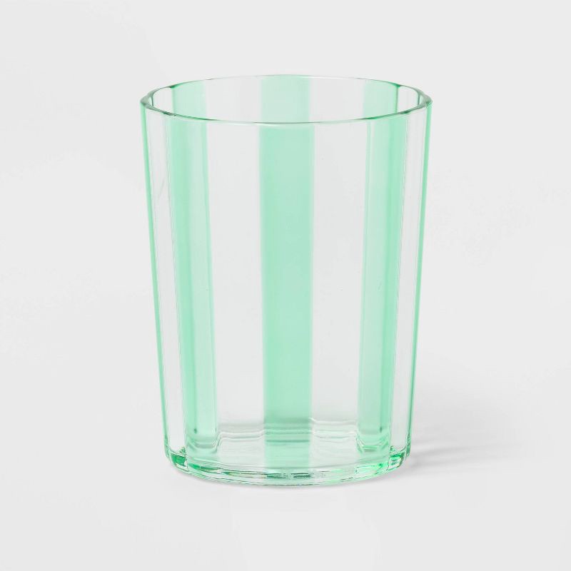 slide 3 of 5, 4pk 14 fl oz Striped Low Tumblers - Sun Squad™, 4 ct, 14 fl oz
