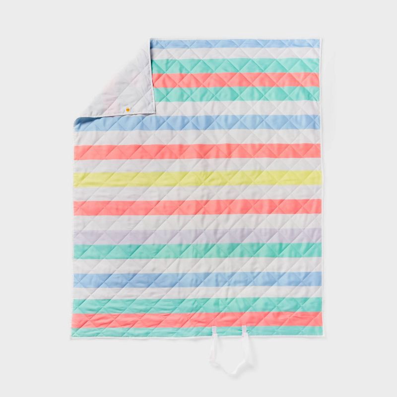 slide 1 of 4, Multi Striped Picnic Blanket - Sun Squad™, 1 ct