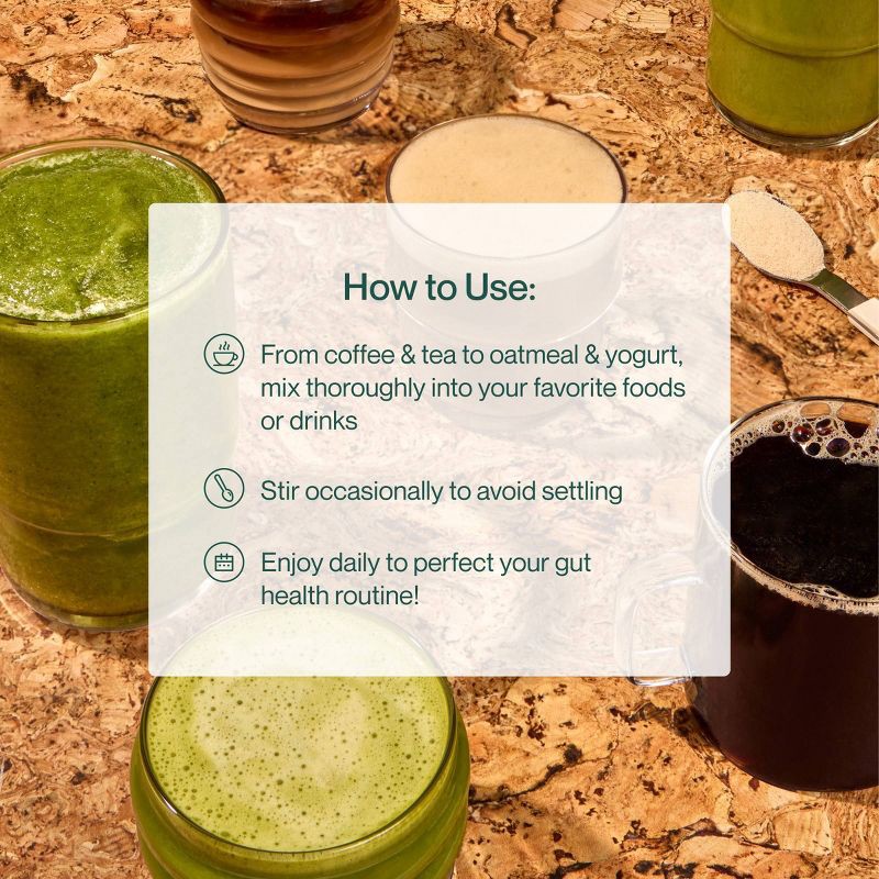 slide 8 of 8, Supergut GLP-1 Daily Support Prebiotic Fiber Powder - Unflavored - 20 Servings, 20 servings