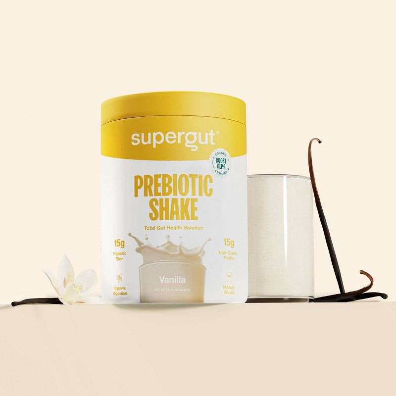 Supergut Prebiotic Shakes for GLP-1 Craving Control & Digestive Health - Vanilla - 15oz | Shipt Supergut Prebiotic Shakes for GLP-1 Craving Control & Digestive Health - Vanilla - 15oz | Shipt