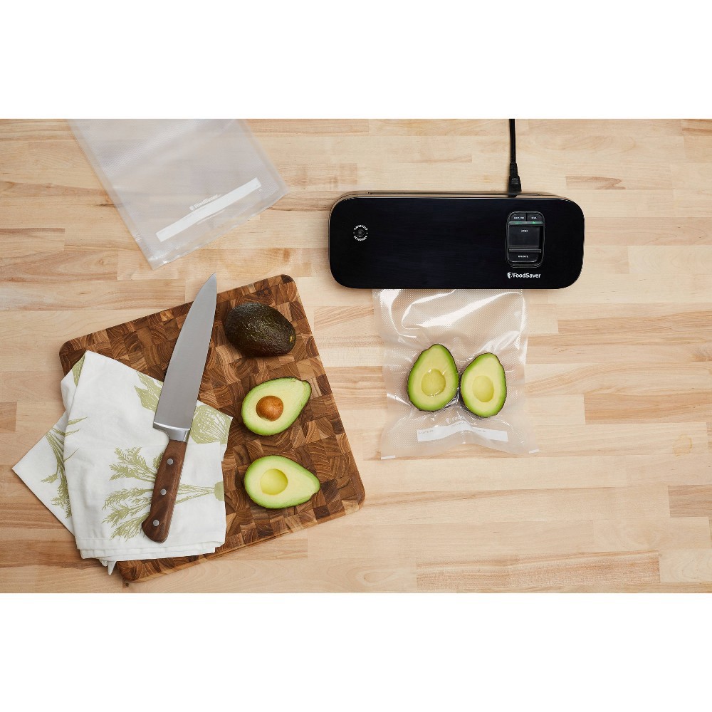 slide 2 of 7, FoodSaver Space Saving Food Vacuum Sealer - Black, 1 ct