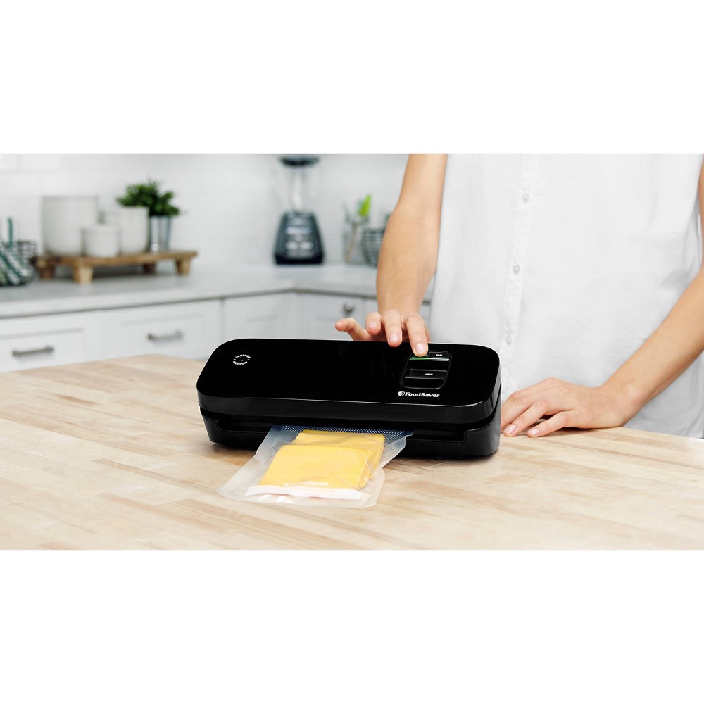 slide 3 of 7, FoodSaver Space Saving Food Vacuum Sealer - Black, 1 ct