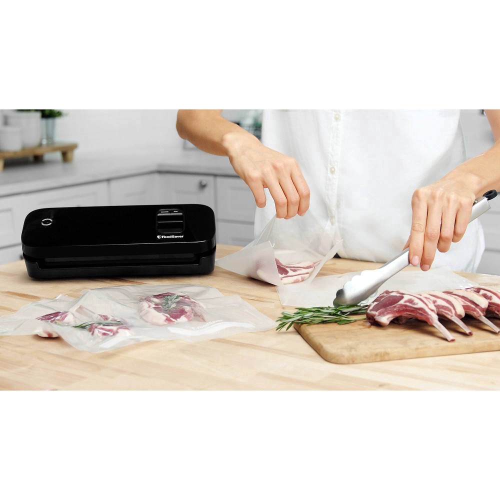 slide 4 of 7, FoodSaver Space Saving Food Vacuum Sealer - Black, 1 ct