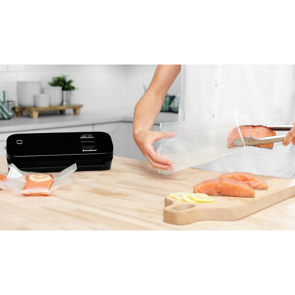 slide 6 of 7, FoodSaver Space Saving Food Vacuum Sealer - Black, 1 ct