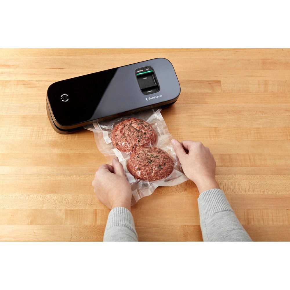 slide 7 of 7, FoodSaver Space Saving Food Vacuum Sealer - Black, 1 ct