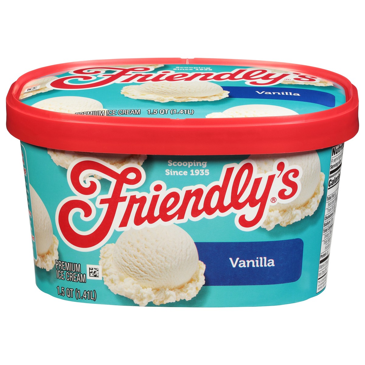 slide 1 of 9, Friendly's Premium Vanilla Ice Cream 1.5 qt, 1.5 qt