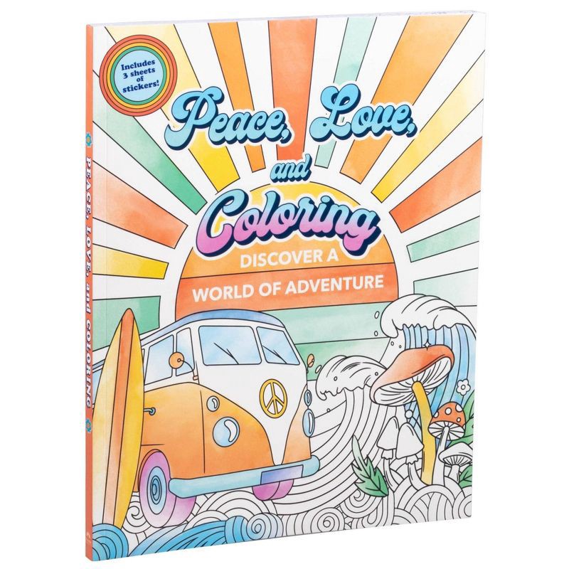 slide 2 of 5, Random House Peace, Love, and Coloring - by Editors of Thunder Bay Press (Paperback), 1 ct