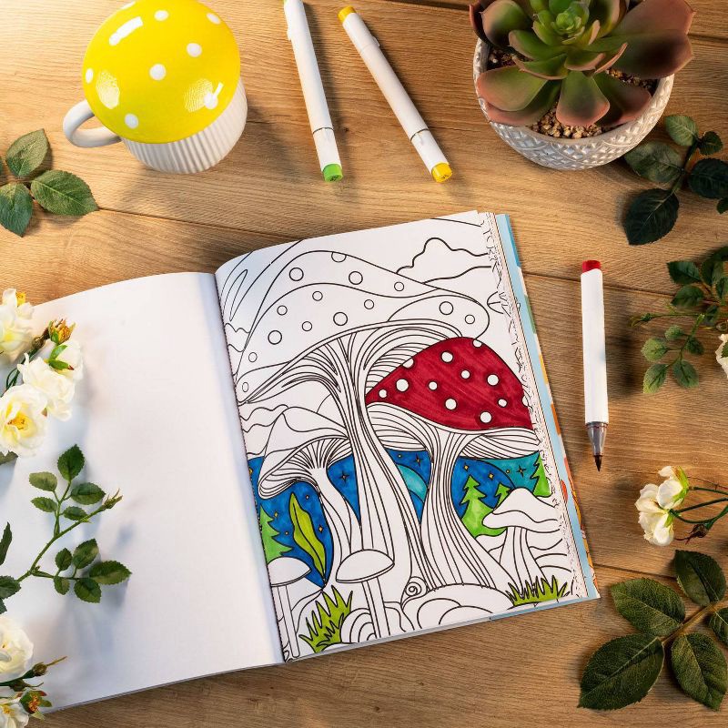 slide 4 of 5, Random House Peace, Love, and Coloring - by Editors of Thunder Bay Press (Paperback), 1 ct