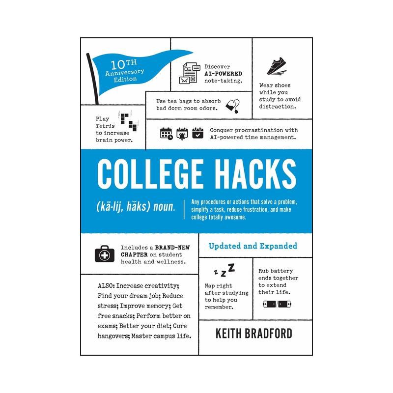 slide 1 of 1, Simon & Schuster College Hacks: Updated and Expanded - (Life Hacks) by Keith Bradford (Paperback), 1 ct