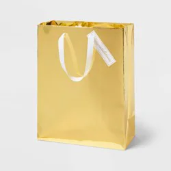 Large Gold Foil Wedding Gift Bag with Tag - Spritz™