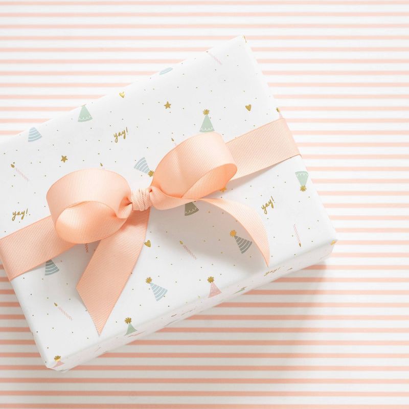 slide 2 of 3, Sugar Paper + Target 1"x 5 yards Fabric Grosgrain Ribbon Light Pink - Sugar Paper™ + Target, 1 ct