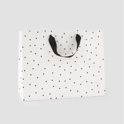 Sugar Paper + Target Medium Scattered Dots Gift Bag Black/White - Sugar Paper™ + Target