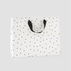 Sugar Paper + Target Medium Scattered Dots Gift Bag Black/White - Sugar Paper™ + Target