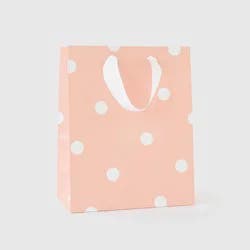 Sugar Paper + Target Small Polka Dot Gift Bag Pink/White - Sugar Paper™ + Target