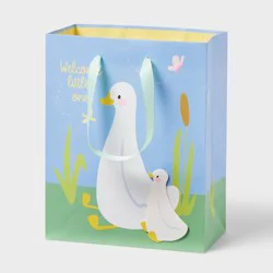 Small Goose Baby Shower Gift Bag Blue/Green - Spritz™