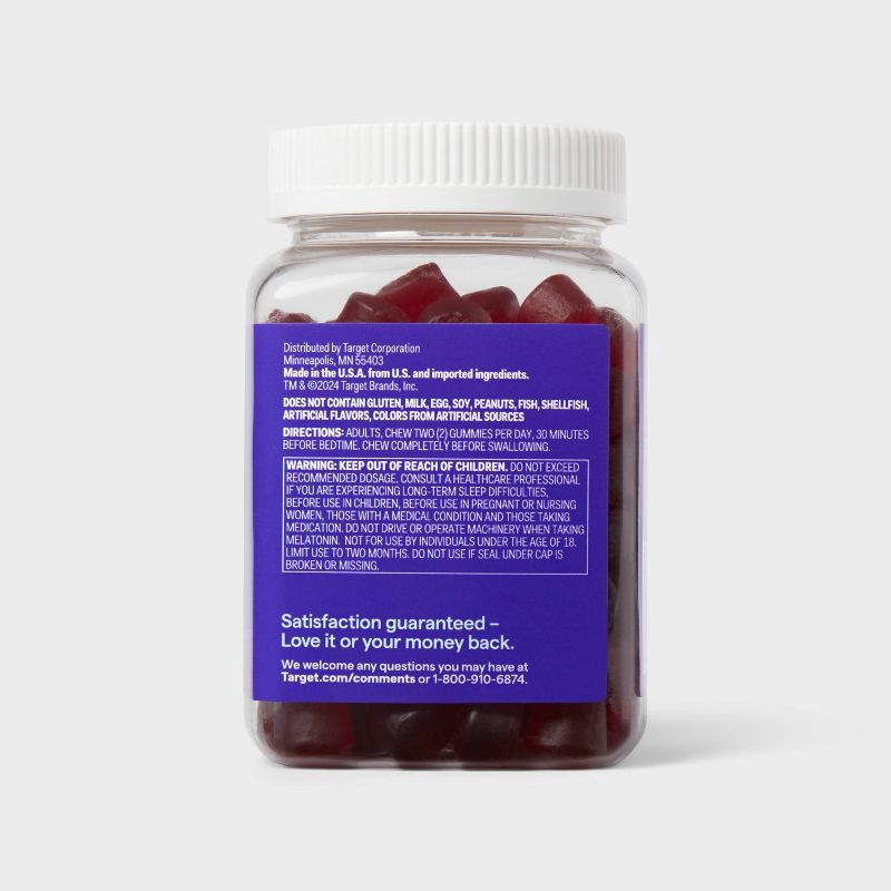 slide 4 of 4, Adult Melatonin 10mg Gummies - 140ct - up&up™, 10mg, 140 ct