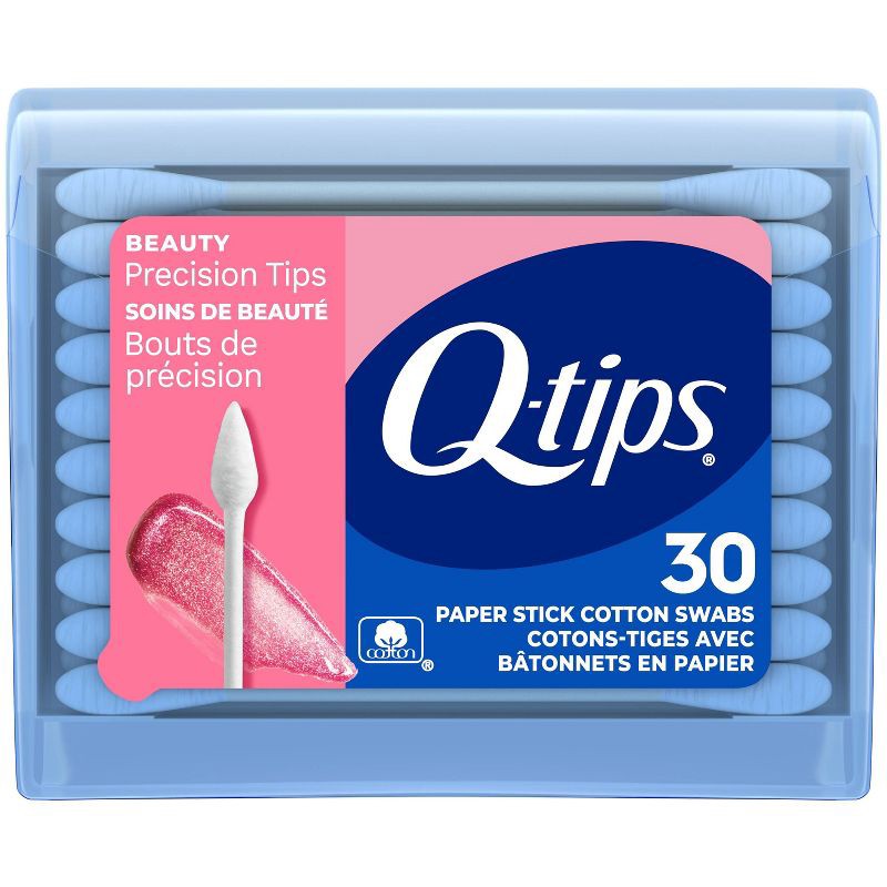slide 1 of 6, Q-Tips Cotton Precision Tip - 30ct, 30 ct