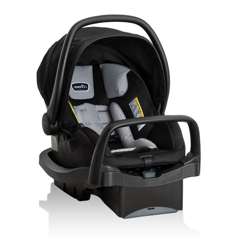 slide 13 of 30, Evenflo Pivot Modular Travel System with LiteMax Infant Car Seat with Anti-Rebound Bar - Oxford Black, 1 ct