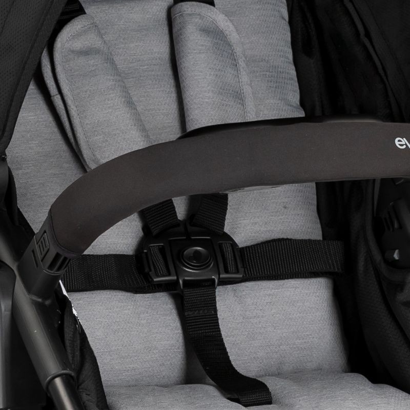 slide 17 of 30, Evenflo Pivot Modular Travel System with LiteMax Infant Car Seat with Anti-Rebound Bar - Oxford Black, 1 ct