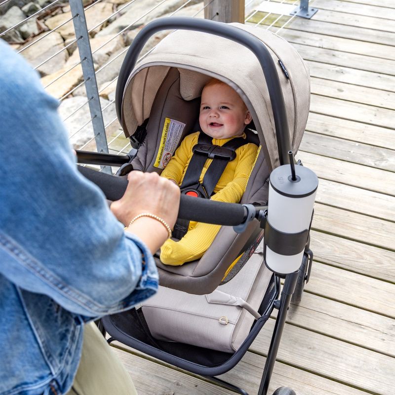 slide 23 of 30, Evenflo Pivot Modular Travel System with LiteMax Infant Car Seat with Anti-Rebound Bar - Oxford Black, 1 ct