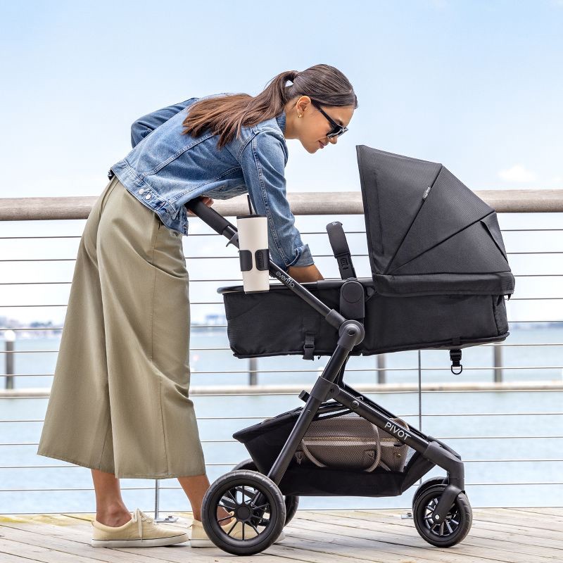 slide 25 of 30, Evenflo Pivot Modular Travel System with LiteMax Infant Car Seat with Anti-Rebound Bar - Oxford Black, 1 ct