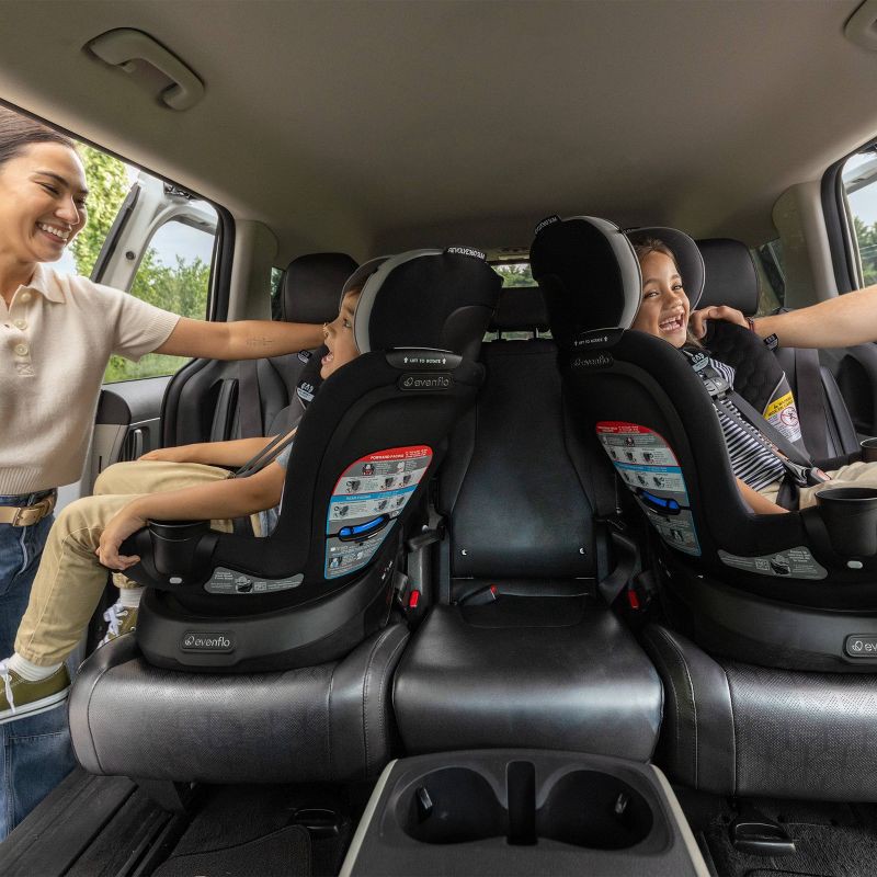 slide 27 of 28, Evenflo Revolve 360 Slim 2-in-1 Rotational Convertible Car Seat - Canton Black, 1 ct