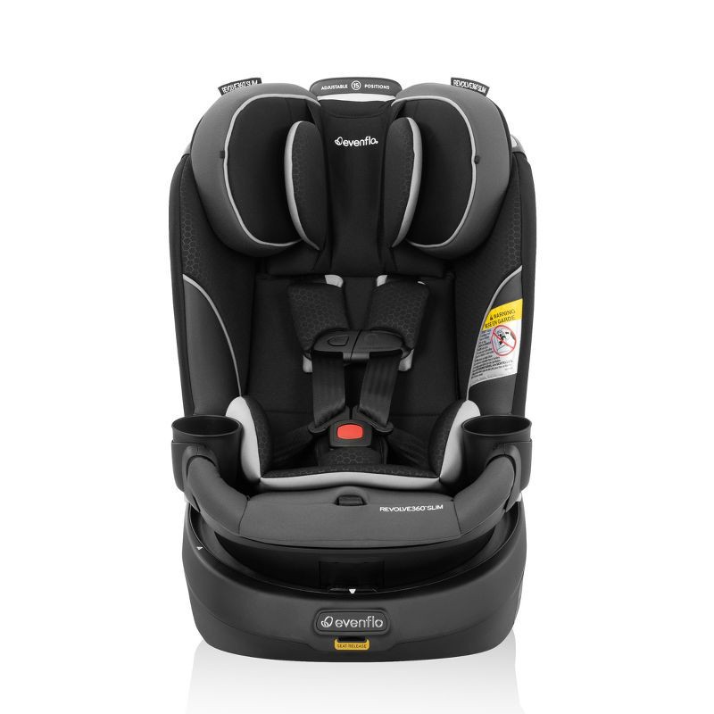 slide 10 of 28, Evenflo Revolve 360 Slim 2-in-1 Rotational Convertible Car Seat - Canton Black, 1 ct