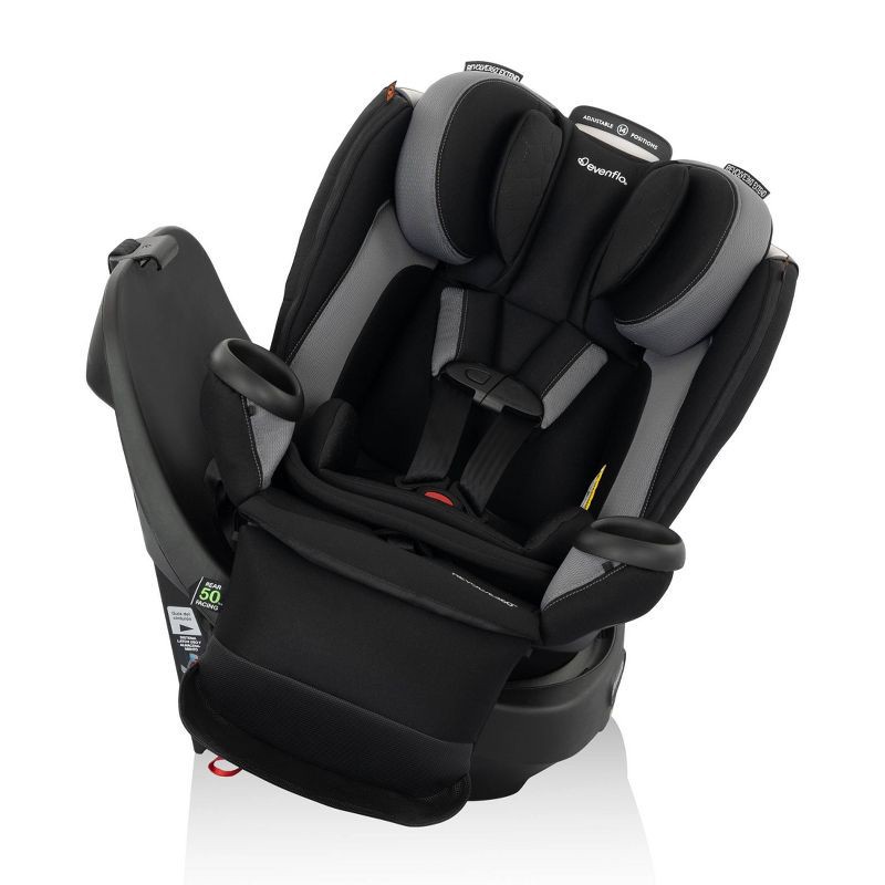 slide 2 of 13, Evenflo Revolve 360 Extend All-in-One Rotating Convertible Car Seat - Revere Gray, 1 ct