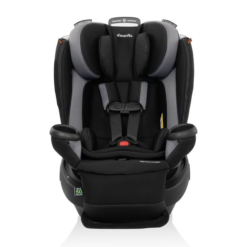 slide 1 of 13, Evenflo Revolve 360 Extend All-in-One Rotating Convertible Car Seat - Revere Gray, 1 ct