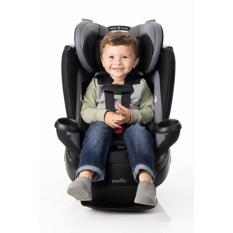 slide 4 of 13, Evenflo Revolve 360 Extend All-in-One Rotating Convertible Car Seat - Revere Gray, 1 ct