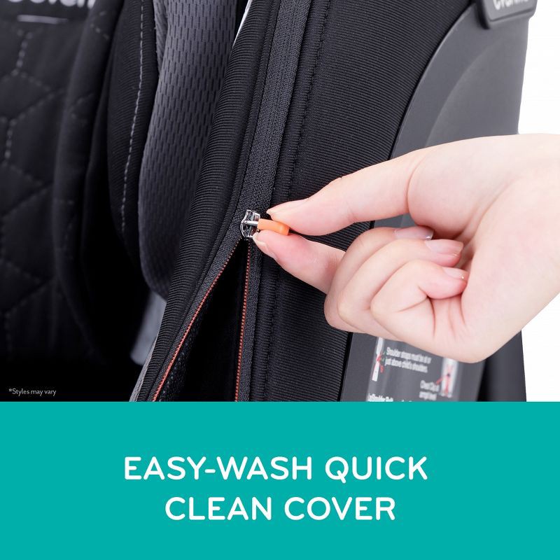 slide 10 of 13, Evenflo Revolve 360 Extend All-in-One Rotating Convertible Car Seat - Revere Gray, 1 ct