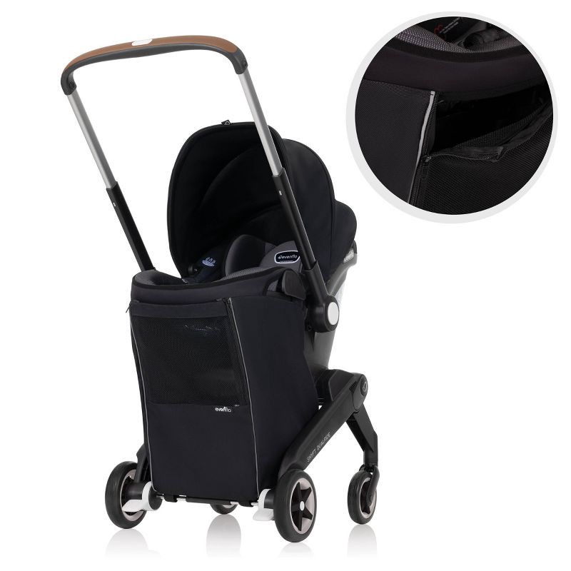 slide 20 of 26, Evenflo Shyft DualRide Travel System with Carryall Storage - Boone Gray, 1 ct