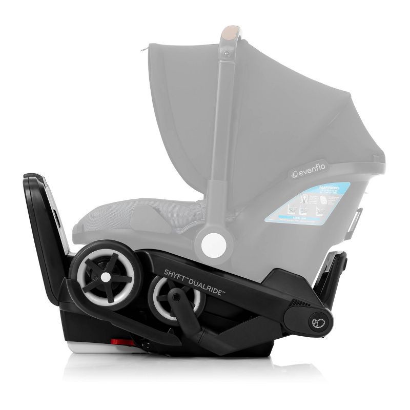 slide 9 of 26, Evenflo Shyft DualRide Travel System with Carryall Storage - Boone Gray, 1 ct