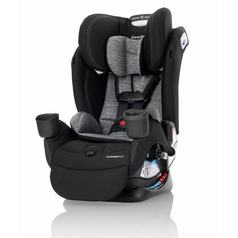 slide 11 of 28, Evenflo All4Stages Slim Plus Canopy 4-in-1 Convertible Car Seat - Howell Black, 1 ct