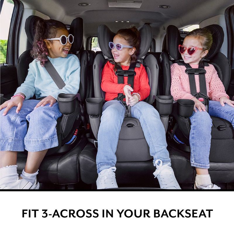 slide 2 of 28, Evenflo All4Stages Slim Plus Canopy 4-in-1 Convertible Car Seat - Howell Black, 1 ct