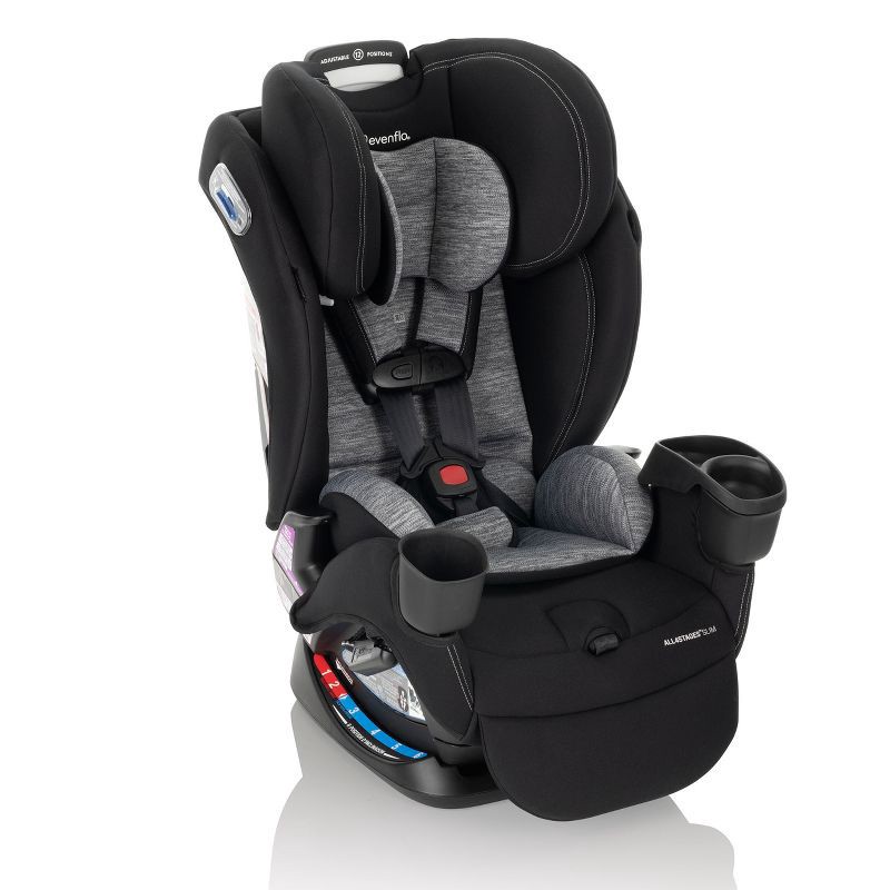 slide 8 of 28, Evenflo All4Stages Slim Plus Canopy 4-in-1 Convertible Car Seat - Howell Black, 1 ct
