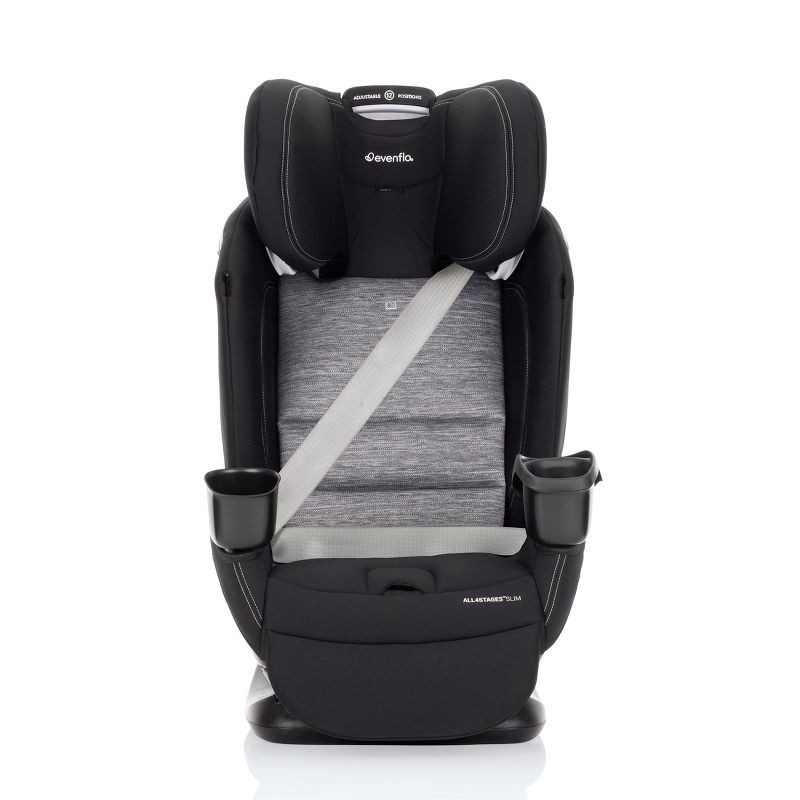 slide 15 of 28, Evenflo All4Stages Slim Plus Canopy 4-in-1 Convertible Car Seat - Howell Black, 1 ct