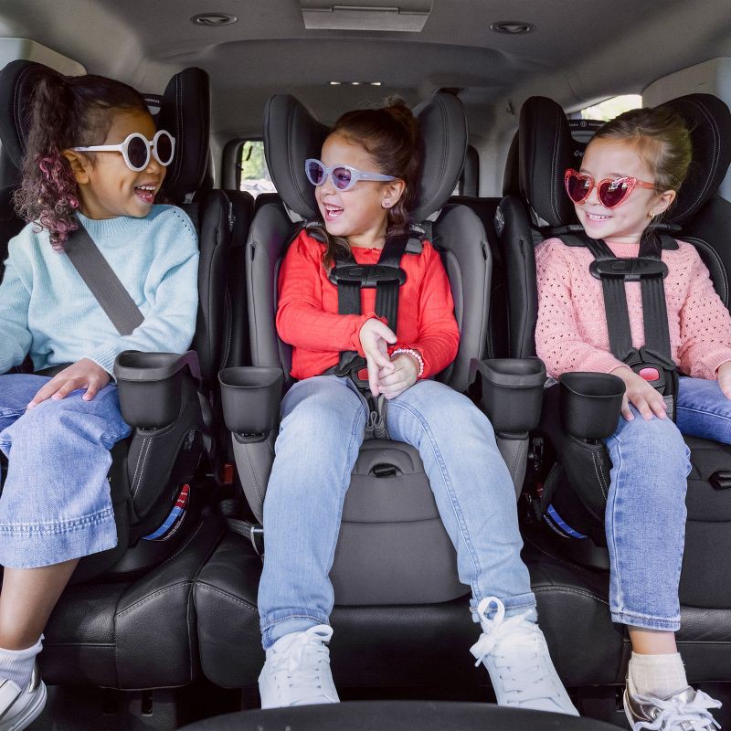 slide 24 of 28, Evenflo All4Stages Slim Plus Canopy 4-in-1 Convertible Car Seat - Howell Black, 1 ct