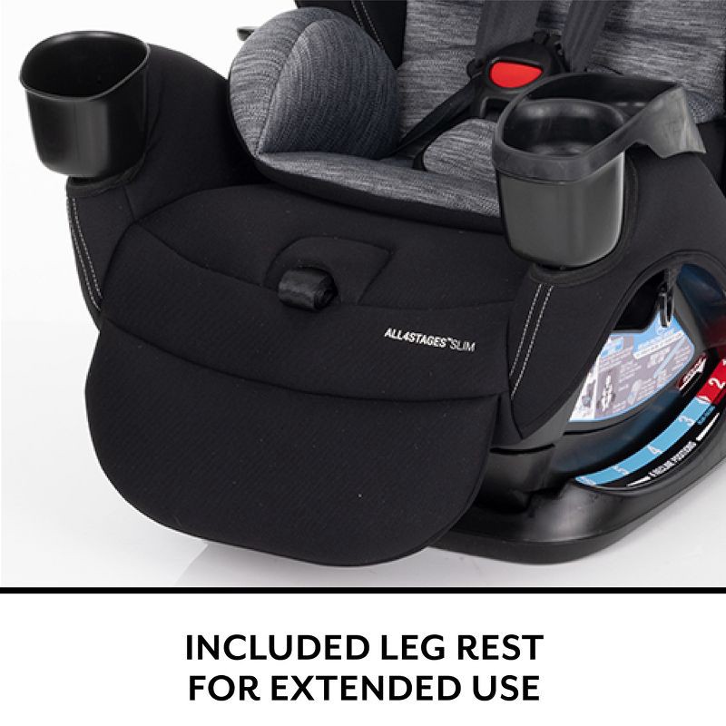 slide 4 of 28, Evenflo All4Stages Slim Plus Canopy 4-in-1 Convertible Car Seat - Howell Black, 1 ct