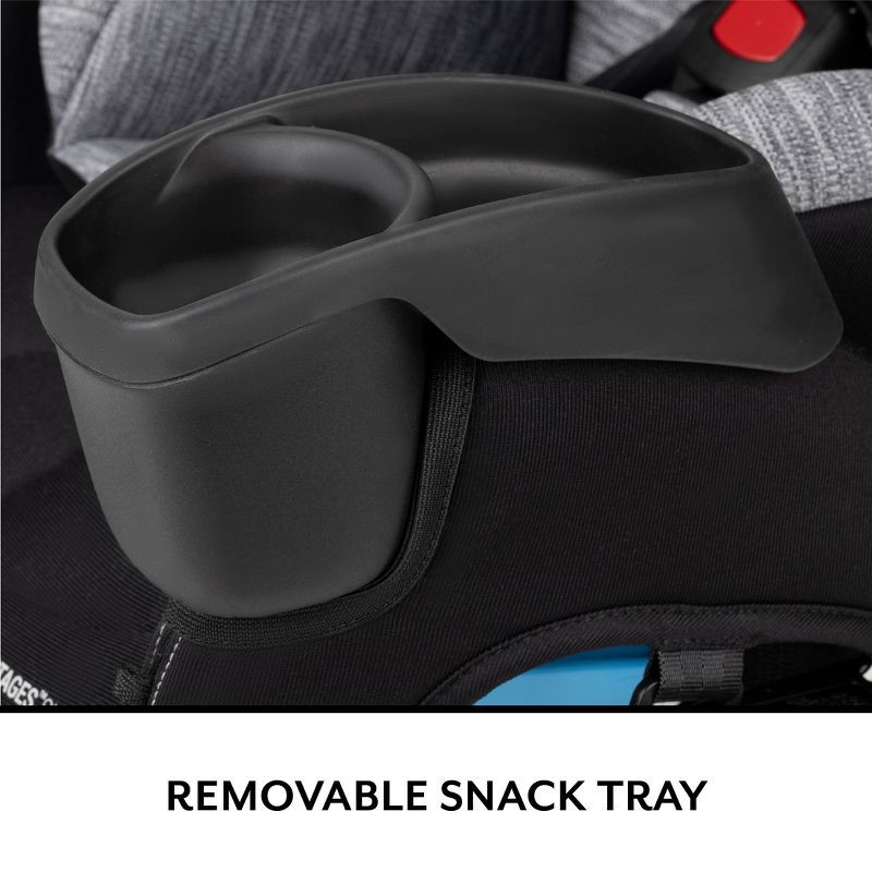 slide 7 of 28, Evenflo All4Stages Slim Plus Canopy 4-in-1 Convertible Car Seat - Howell Black, 1 ct