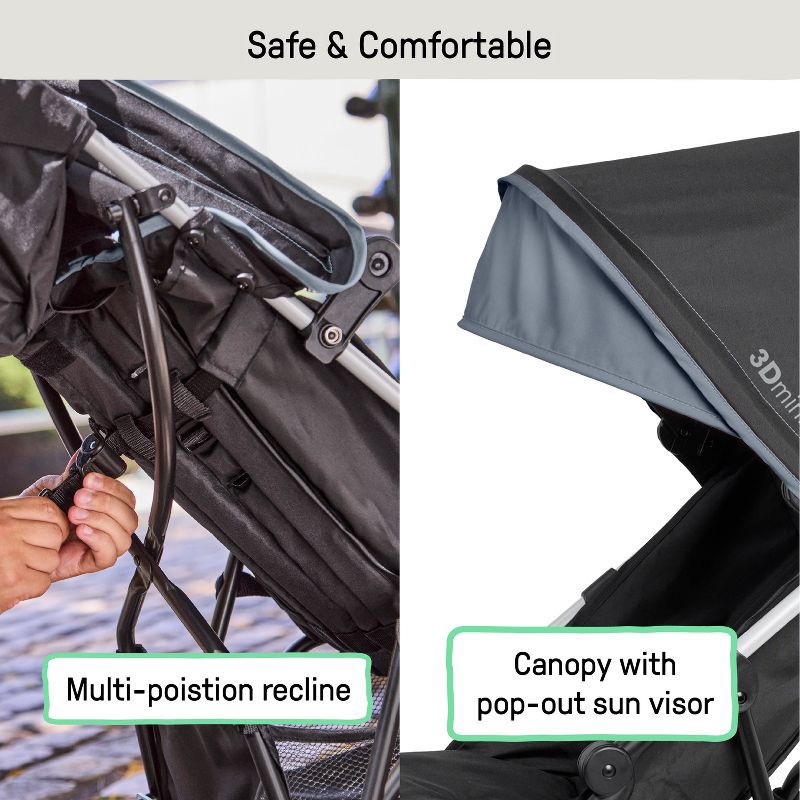 slide 4 of 9, Ingenuity 3D Mini Convenience Stroller- Slate, 1 ct