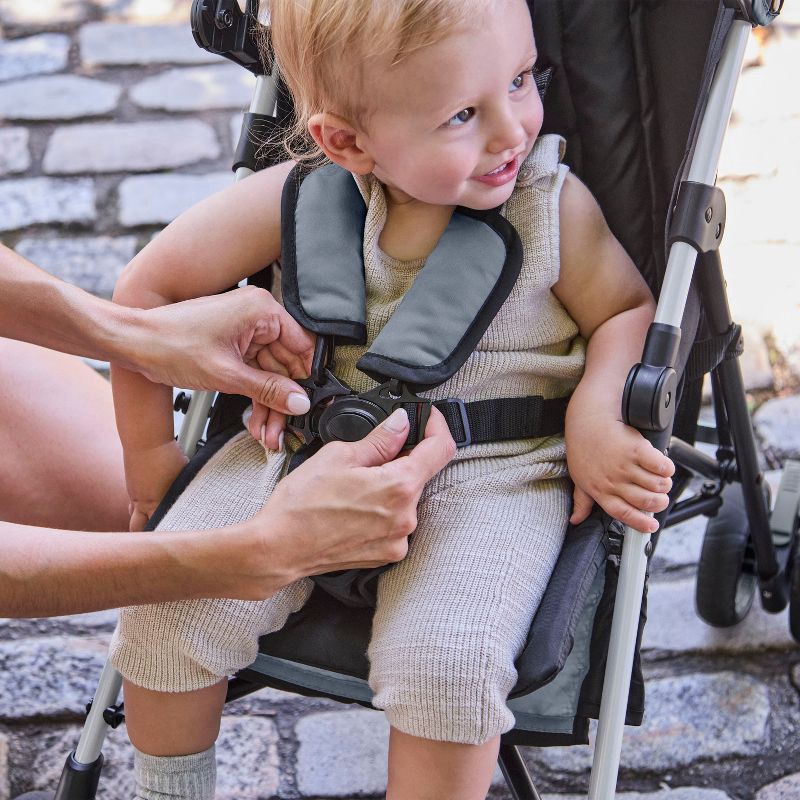 slide 8 of 9, Ingenuity 3D Mini Convenience Stroller- Slate, 1 ct