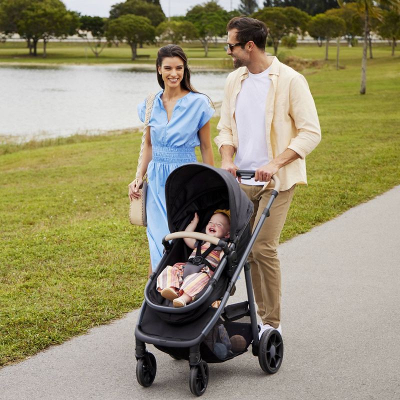 slide 13 of 20, Safety 1st on Board Slide 6-in-1 Travel System with Safety Slide Base - Gray, 1 ct