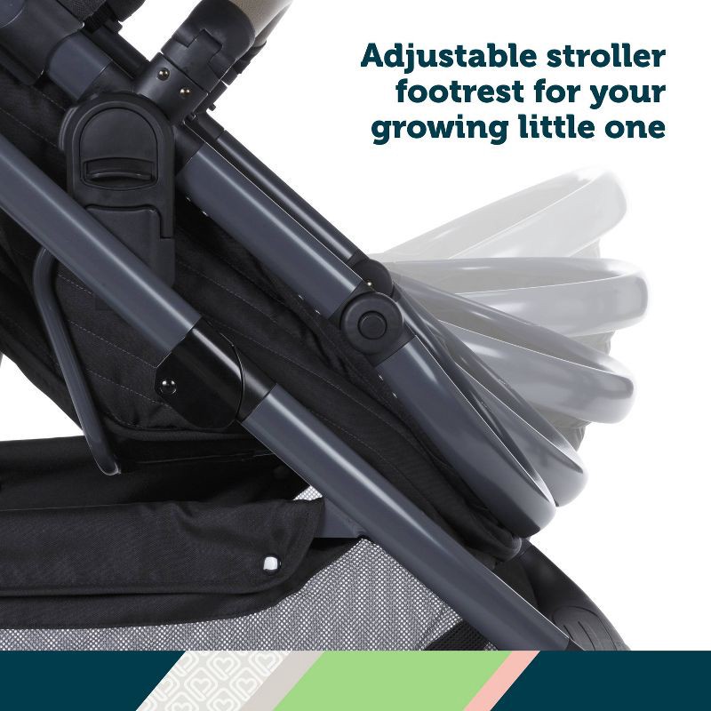 slide 11 of 20, Safety 1st on Board Slide 6-in-1 Travel System with Safety Slide Base - Gray, 1 ct