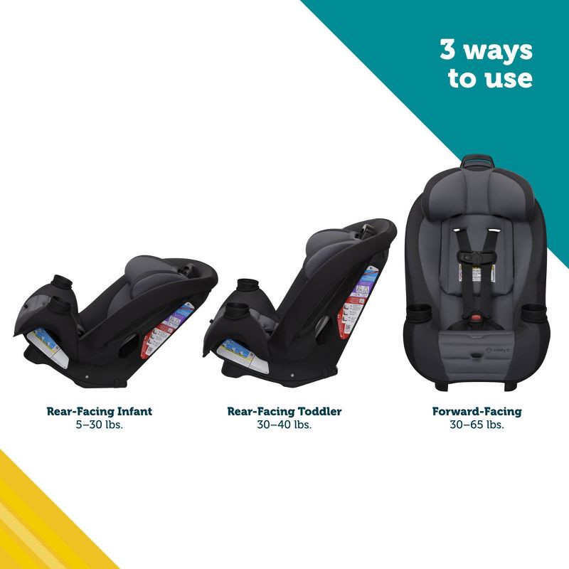 slide 3 of 17, Safety 1st Ellaris Convertible Car Seat - Topsail, 1 ct