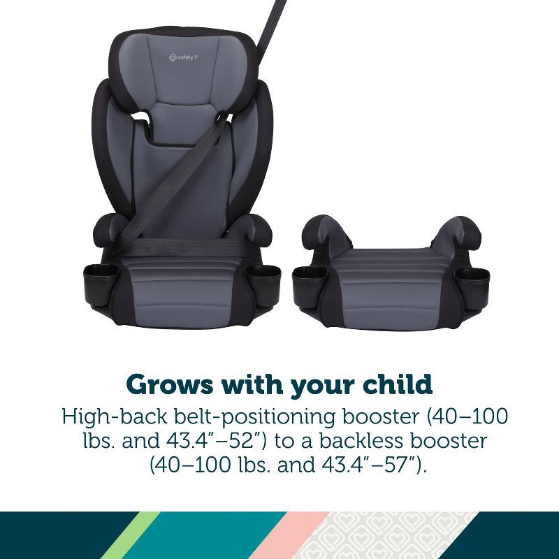 slide 2 of 26, Safety 1st Grow and Go 2-in-1 Belt-Positioning Booster Car Seat featuring Comfort Wings - Sea Serpent, 1 ct
