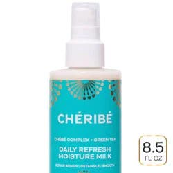 Cheribe Daily Refresh Moisture Milk with Chebe Complex + Green Tea - Anti-Frizz + Detangling Leave-in Spray - 8.5 fl oz