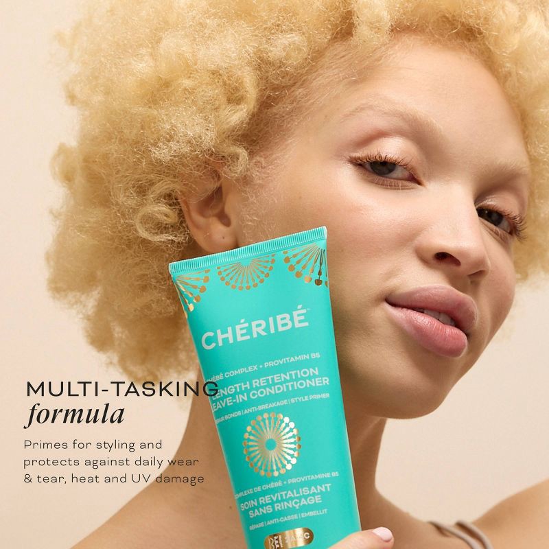 slide 6 of 11, Cheribe Length Retention Leave-In Conditioner with Chebe Complex + Provitamin B5 - Moisturizing Anti-Breakage Treatment - 8 fl oz, 8 fl oz