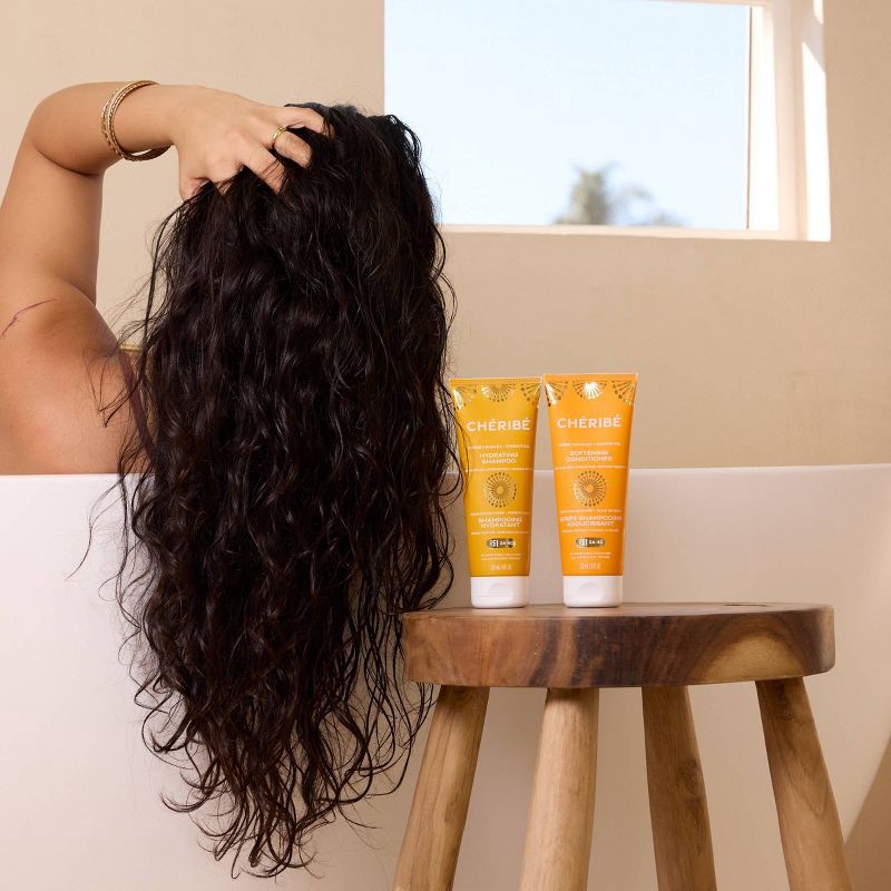 slide 10 of 11, Cheribe Hydrating Shampoo with Chebe Complex + Prebiotics for Dry Damaged Hair - 8 fl oz, 8 fl oz