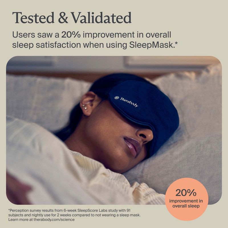 slide 4 of 11, Therabody SleepMask Blackout Eye Mask with Vibration Therapy, 1 ct